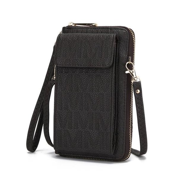 Mkf Collection By Mia K MKF Collection by Mia K MKF-PU7791CH Caddy Phone Wallet Crossbody Bag; Chocolate MKF-PU7791CH